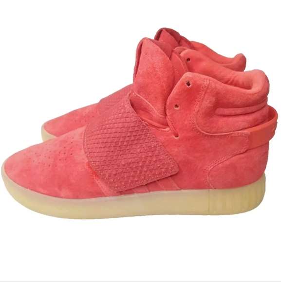 Adidas Tubular Invader Strap Shoes Men's Size 11 Sneakers Red  BB5039 - Picture 4 of 10